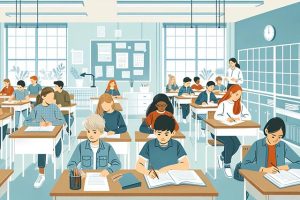 Chiều cao trung bình của học sinh lớp 7