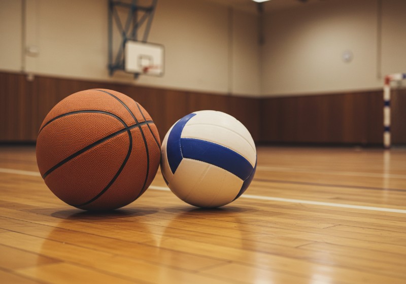 Basketball and volleyball-1